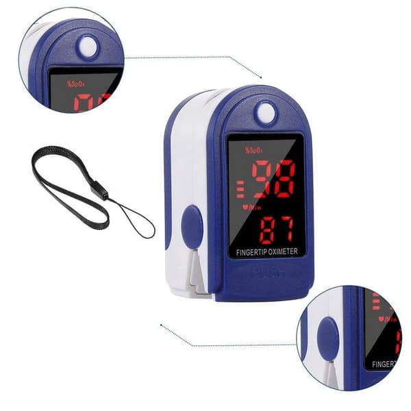 Fingerpulsoximeter/Pulsoximeter/Hjertefrekvens/Oximeter