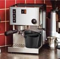 Kaffebankeboks 4,9 tommer - Kaffebankeboks sort - Kaffegrumsbankeboks - Kaffebankeboks lille - Bankeboks mini - Sort - 4,9 tommer