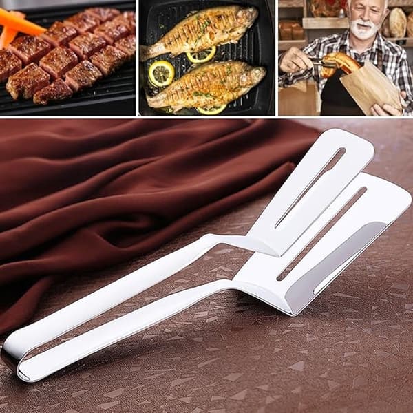 Køkkentang i rustfrit stål til grill og madlavning