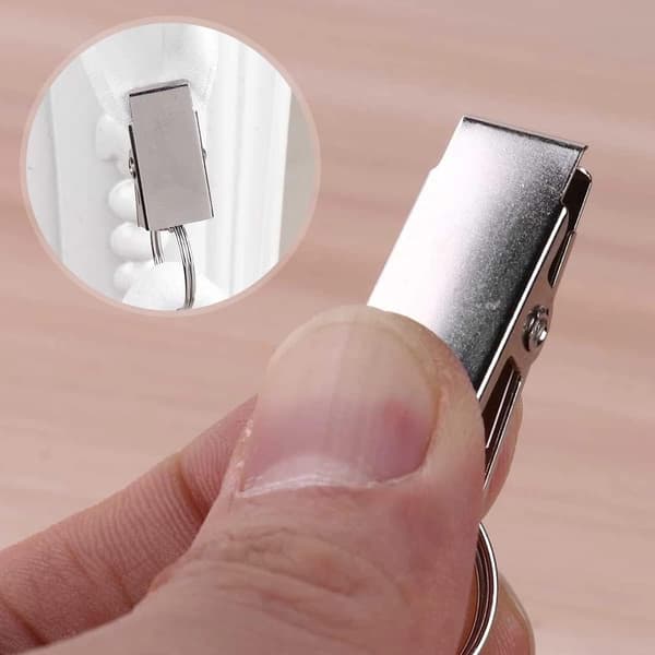 Dugvægte med clips i rustfrit stål til udendørs brug, havefester, bryllupper og picnics - grå dråbeformede designs