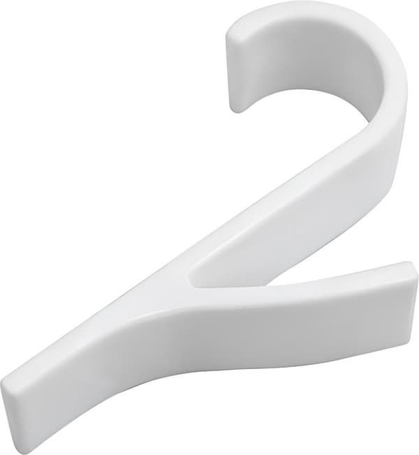 4 radiator hooks - white