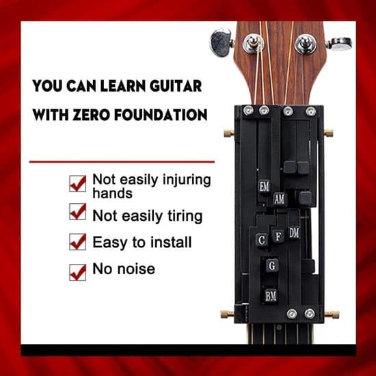 Gitarrackordtränare - Gitarrinlärningssystem - Lär dig ackord snabbt - One-Touch-ackord - Dubbelackord