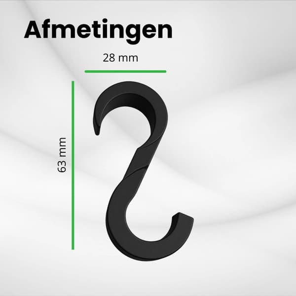 beholderkrog - møntholderclips - krog til affaldsposer - 2 stk.