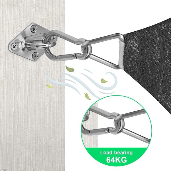 Solsejl Hardware Kit - 304 Rustfrit Stål Solskærm Installationssæt