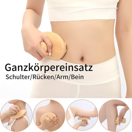Træterapi Massagerulle til Lymfedrænage og Cellulite Reduktion