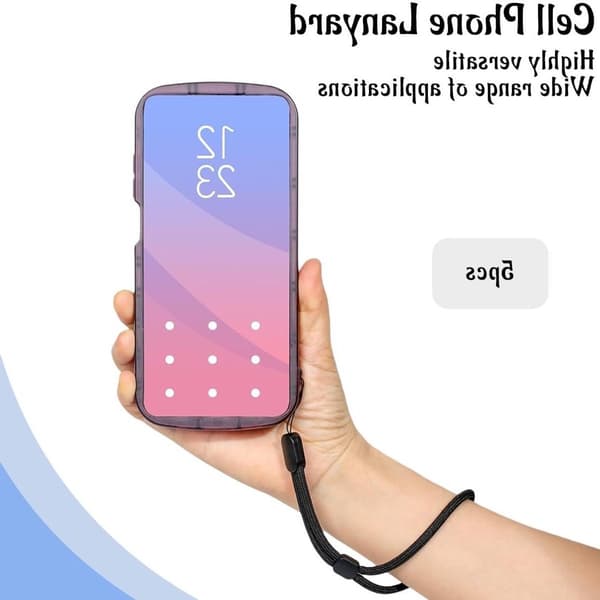 Justerbart Kamerahåndledsrem - Universal Sort Håndledsrem til Smartphone og Digitalkamera - 5 Stykker med Robuste Snore