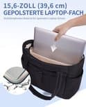Omgoods - Stor tygväska med laptopfack