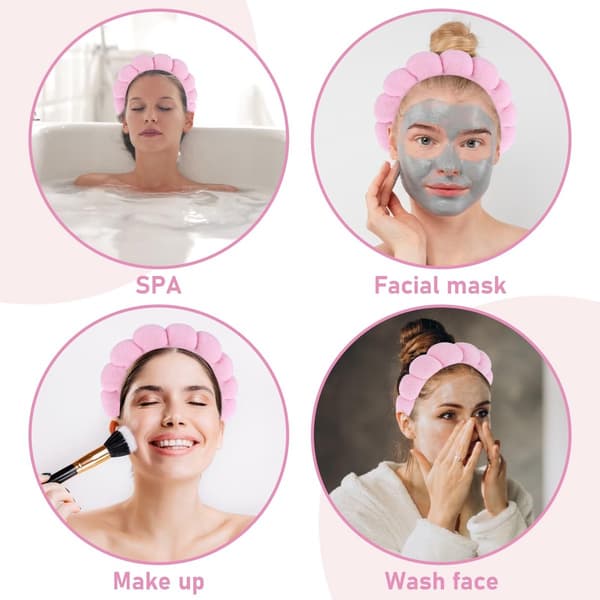 Allecto - Spa Hårbånd Sæt - Makeup Hårbånd - Blødt og