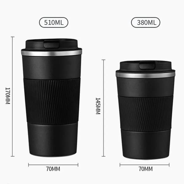 Termosmugg i rostfritt stål - Isolerad kaffemugg - Blå - 380