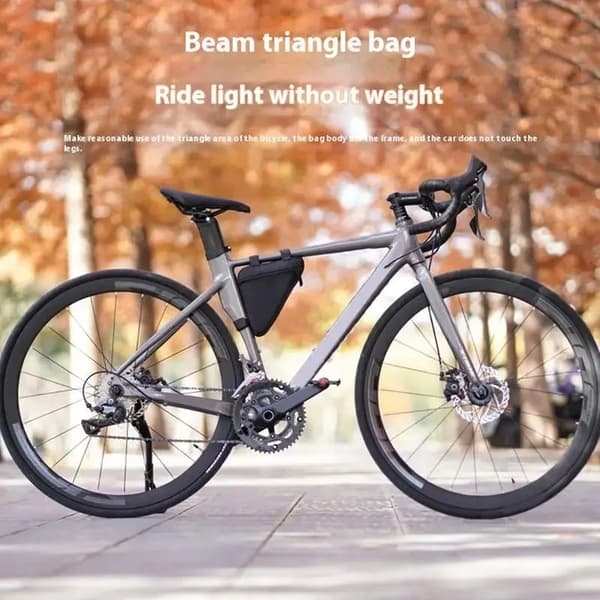 Cykelramväska, vattentät triangulär cykelväska, enkel att montera och robust