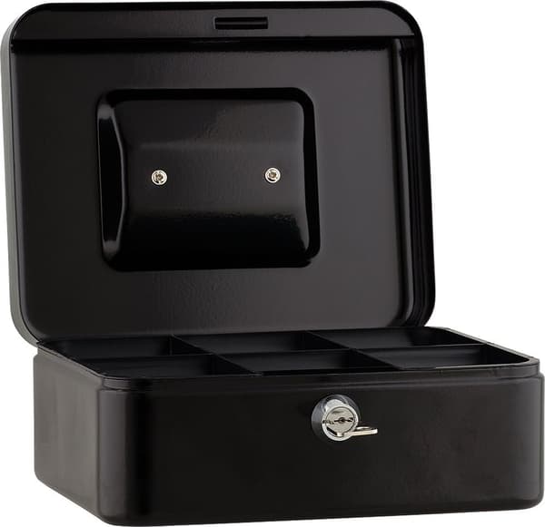 Pengeskuffe B 20 x H 9 x D 16 cm Sort