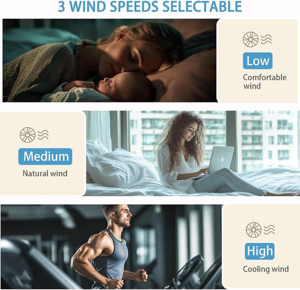 Mini Multifunktionel Ventilator - Bærbar Ophængningsmodel - Velegnet til Soveværelset