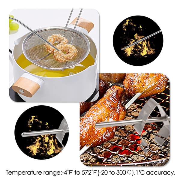 Trådlös digital kötttermometer kökstimer med två prober Matlagningstermometer för nötkött, rökare, grill, BBQ