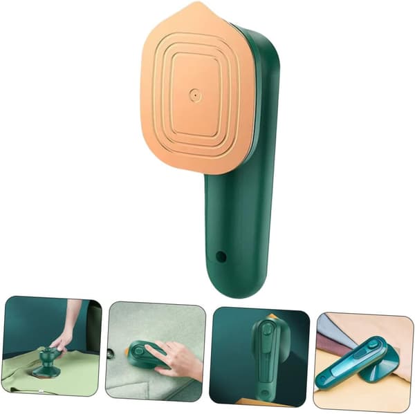 Bærbart mini-strygejern, let og handy design, grøn