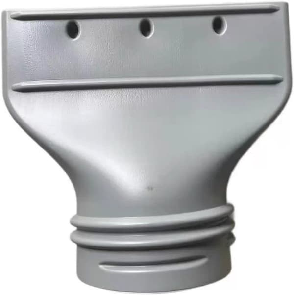 Luftkonditioneringsslangadapter - Dräneringsröradapter - Luftkonditioneringsventil - Platt profil - 130/150 mm - Grå-vit