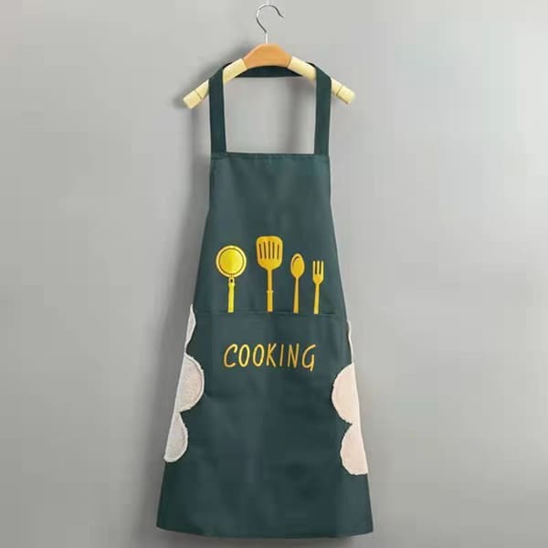 2-pack - Förkläden - Matlagningsförkläden - Unisex - Cateringförkläden - Lätt justerbara - Grön, Brun