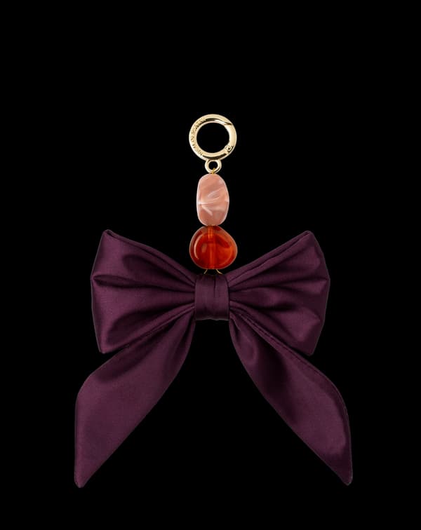 Bag Charm Cherry Bow
