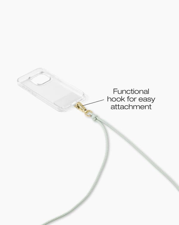Cord Phone Strap Sage Green