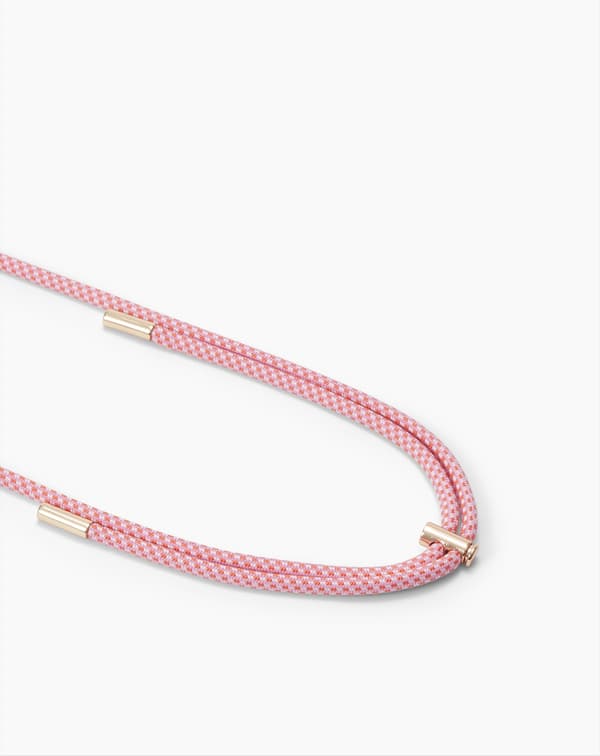 Cord Phone Strap Multi Pink