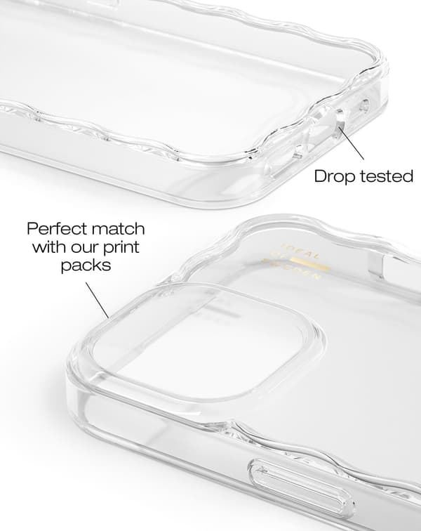 Wavy Case iPhone 13 / 14 / 15 / 16e / 17e Clear