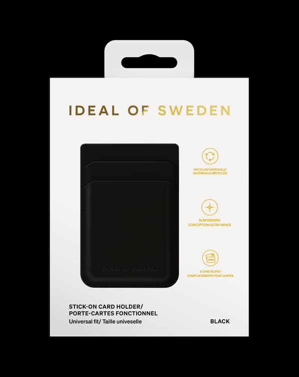Stick on Card Holder Black