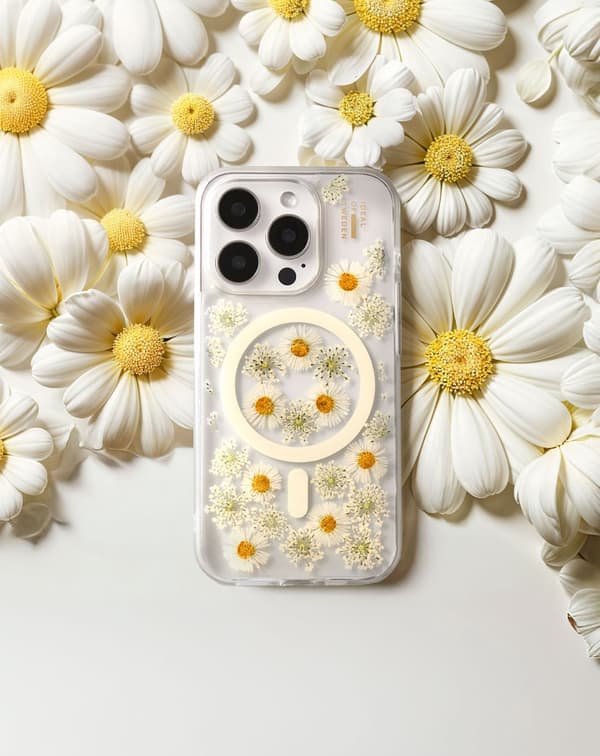 Clear Case MagSafe iPhone 14 Pro Max Daisy Bloom