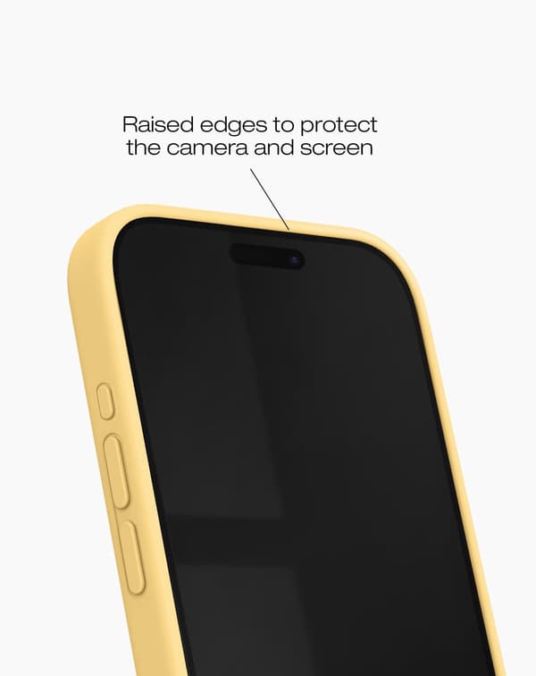Silicone Case iPhone 14 Pro Max Soft Lemon