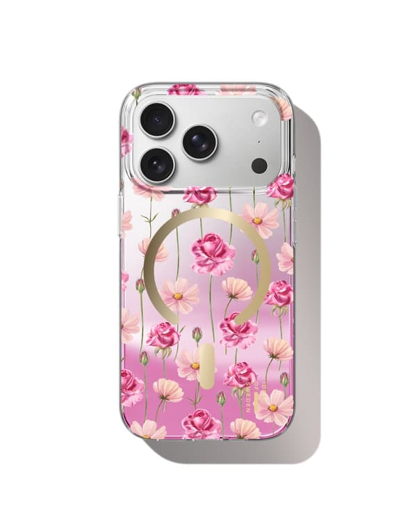 Mirror Case MagSafe iPhone 17 Pro Max Rose Blush Floral