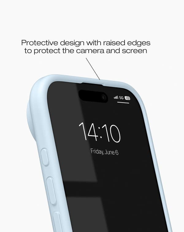 Silicone Case MagSafe iPhone Air Light Blue