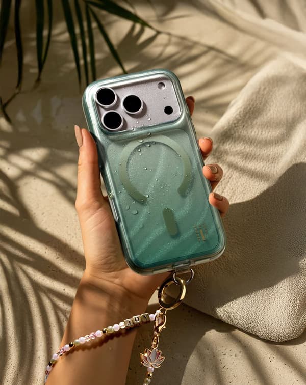 Clear Case MagSafe iPhone 15 Pro Max Sage Green