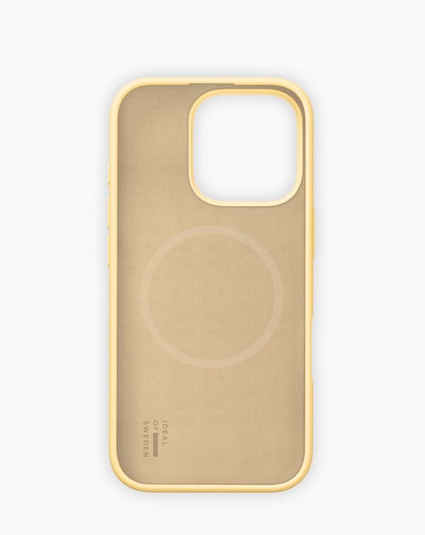 Silicone Case MagSafe iPhone 16 Pro Soft Lemon