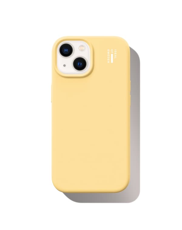 Silicone Case MagSafe iPhone 13 / 14 / 15 / 16e / 17e Soft Lemon