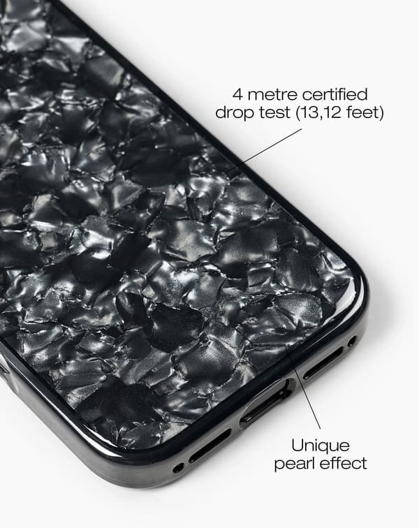 Pearlised Case iPhone 16 Plus Black