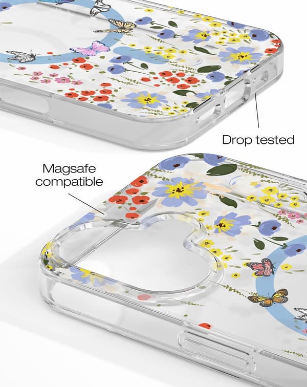 Clear Case MagSafe iPhone 16 Artistic Garden