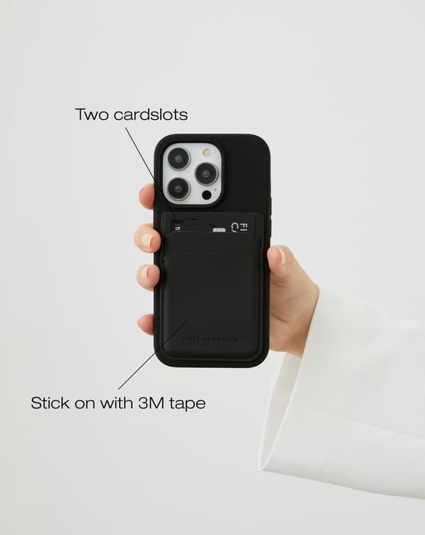 Stick on Card Holder Black
