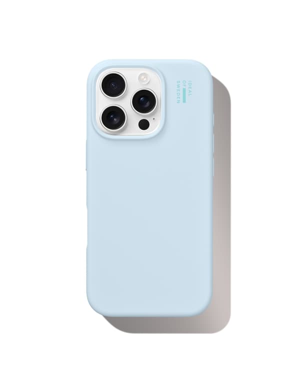 Silicone Case MagSafe iPhone 16 Pro Light Blue