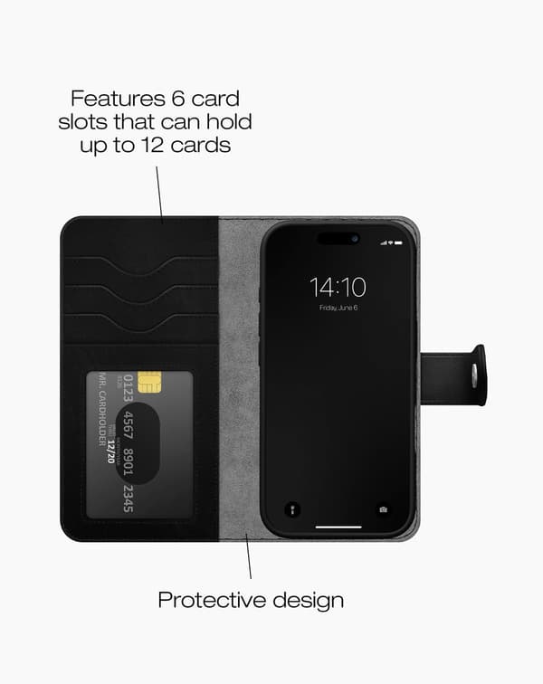 Magnet Wallet+ iPhone 17 Air Black