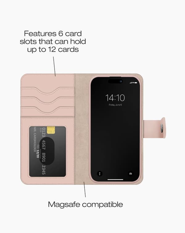 Magnet Wallet+ MagSafe iPhone 17 Pro Max / 18 Pro Max Pink