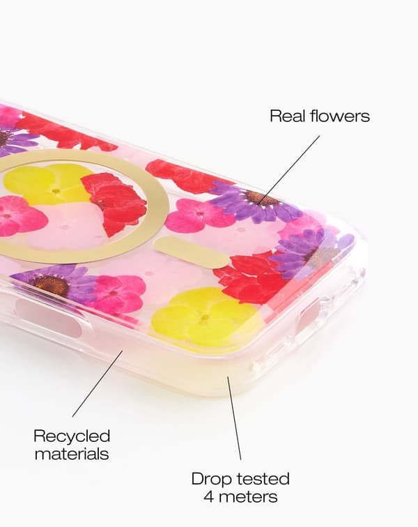 Clear Case MagSafe iPhone 16 Pro Max Tropical Floral
