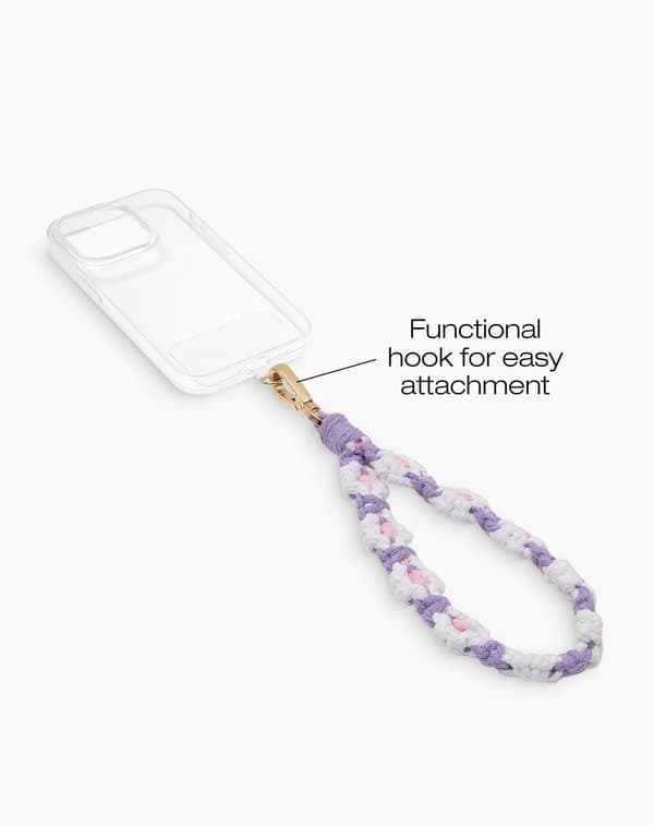 Phone Wristlet Strap Crochet Flower