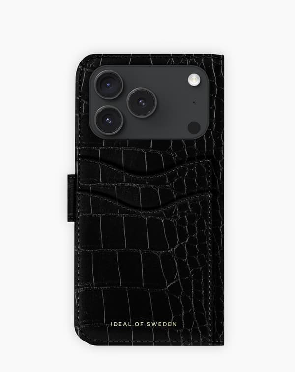 Magnet Wallet+ iPhone 17 Pro Black Croco
