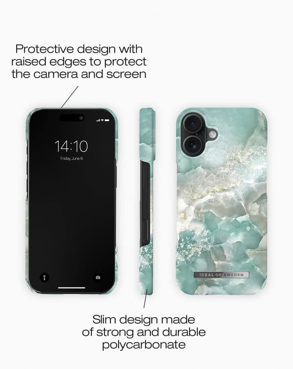 Printed Case MagSafe iPhone 16 Plus Azura Marble