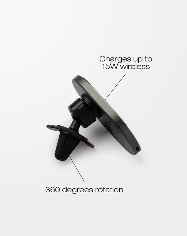 MagSafe Car Vent Mount Charger Black