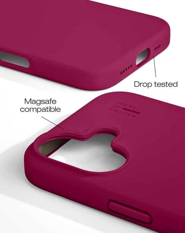 Silicone Case MagSafe iPhone 17 Cranberry