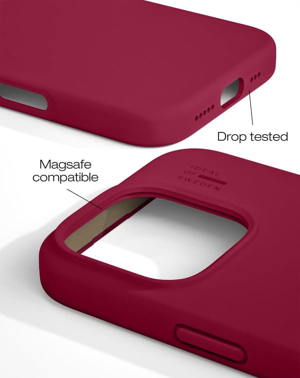 Silicone Case MagSafe iPhone 16 Pro Max Cranberry