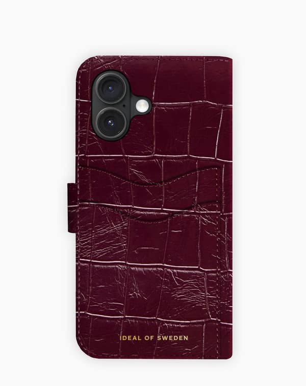 Magnet Wallet+ MagSafe iPhone 16 Fine Wine Croco