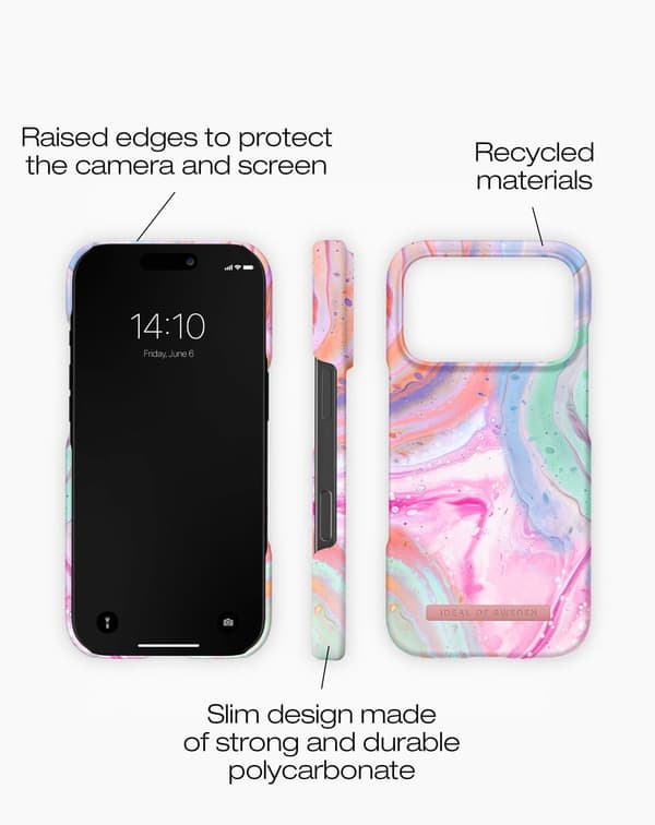 Printed Case iPhone 17 Pro Max Pastel Marble