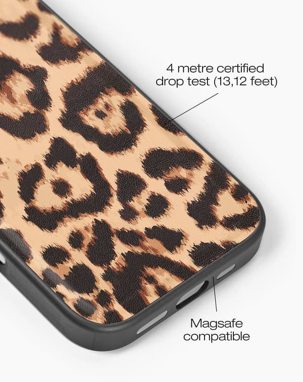 Vegan Leather Case MagSafe iPhone 16 Pro Max Timeless Leo