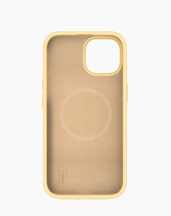 Silicone Case MagSafe iPhone 13 / 14 / 15 / 16e / 17e Soft Lemon