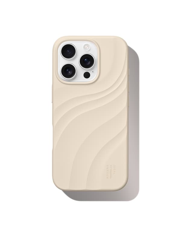 Soft Swirl Silicone Case MagSafe iPhone 16 Pro Cloud Dancer
